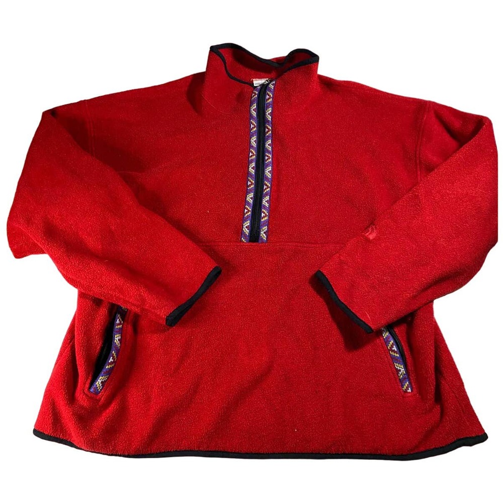 Vintage The North Face Aztec Fleece 1/4 Zip Pullover Men's Size L